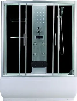 Masážní sprchový box Sanotechnik Nevada 150 x 85 x 220 cm box tónovaný/černý