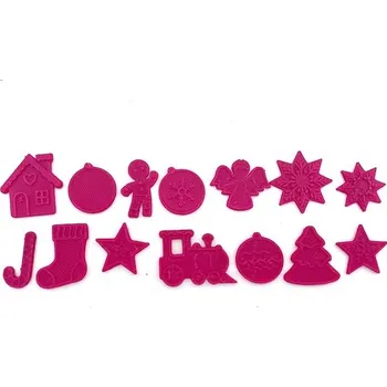 Sada miniozdob k dekoraci fuchsiová (14ks)