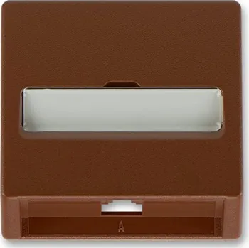 Stavebniny 5013C-A00213 H3 Kryt zásuvky telefonní jednonásobné (pro přístroj 5013U), hnědá, ABB Classic