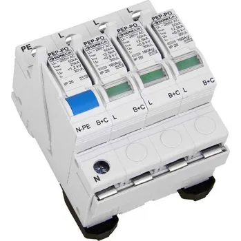 Jistič 29-40-3NPE-BCV PEP-PO Svodič přepětí PEP-PO varistory + jiskřiště 3P+NPE Typ B+C (třída I+II), Bonega