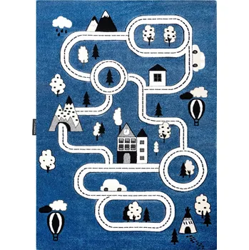 Koberec Dětský kusový koberec Petit Town streets blue, 140x190, modrá, dětský pokoj, Dywany Łuszczów - 1 rok na vrácení + DOPRAVA ZDARMA k Vám i zpět