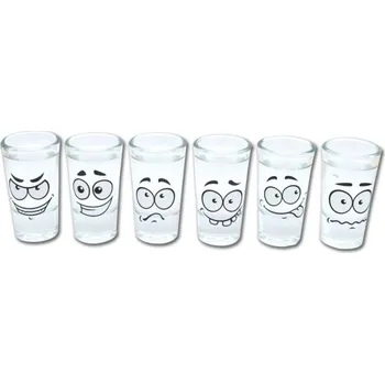 Sklenice Sklenice 25ml FUNNY, panák (6ks)