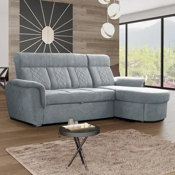 Sedací souprava Sedací souprava BOSTON | pravá | EXTRA VYSOKÝ sedák a záda | šedá S POVRCHOVOU ÚPRAVOU