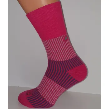 Pánské ponožky Turistické ponožky KS Merib MERINO - chladné počasí Růžová 37-38