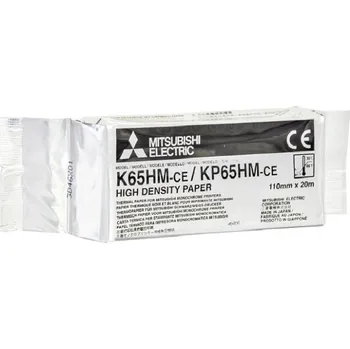 Kancelářský papír Termocitlivý papír Mitsubishi KP65-HM, 110 mm x 20 m, lesklý povrch