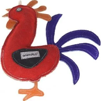 Hračka pro psa animALL Hračka Kohout kůže barevný 21x25 cm