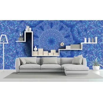 Fototapeta Tapeta Mandala modrá (vliesová fototapeta)