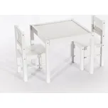 DREWEX Dřevěný stůl a dvě židličky