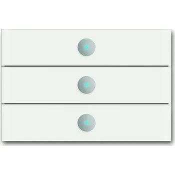 2CKA006310A0172 Ovladač trojnásobný priON, bílé sklo, ABB