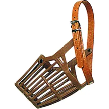 Náhubek pro psa Gimborn Náhubek plastový č. 4/2 s kůží