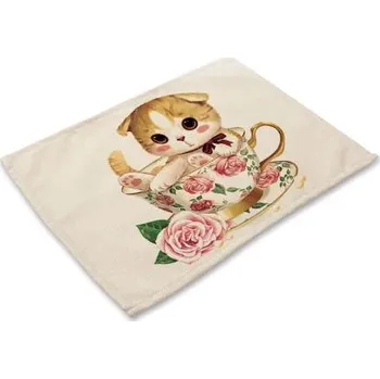 prostírání 4x PROSTÍRÁNÍ KOTĚ V BABIČKOVSKÉM HRNKU + extra výběr z 4000 produktů