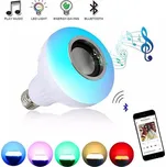 LED RGB barevná žárovka s Bluetooth reproduktorem