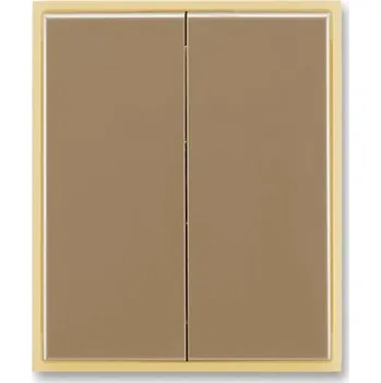 3558E-A00652 25 Kryt dělený, kávová/ledová opálová, ABB, Element