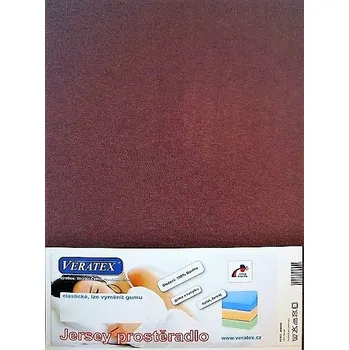 Jersey prostěradlo postýlka 70x140 cm (č.33-hnědá)