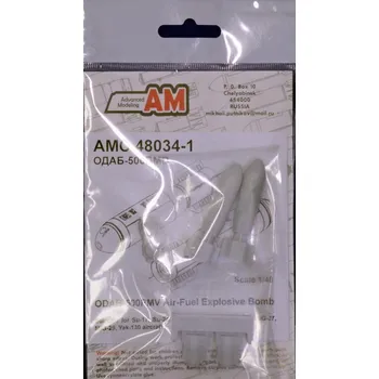 Plastikový model Advanced modeling 1/48 ODAB-500PMV Air-Fuel Explosive Bomb (2 pcs.)
