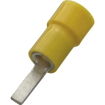 Kabelové oko 260734 Kolík lisovací Cu s nylon-izolací 4 - 6 mm2, žlutá, Haupa