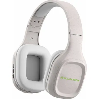 Sluchátka Tellur Green Bluetooth Over-Ear Headphones Pulse Foldable cream