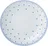 Thun Tom hluboký talíř 20 cm, bílý/modré puntíky