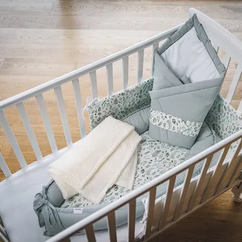 Zavinovačka Tulimese Základní set do postýlky 6v1 svěží kapradiny