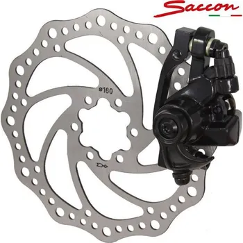 Brzda na kolo brzda kotoučová Saccon zadní mechanická s kotoučem 140mm