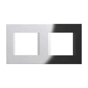 OL24SB-U Rámeček LINE 2x2M SB - matná černá, TEM