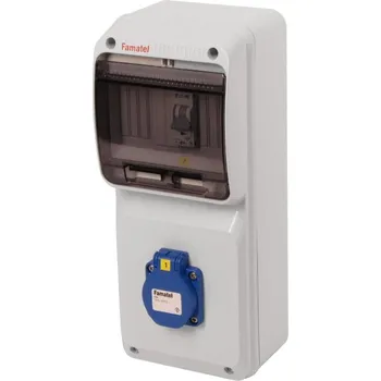 Rozvaděč v007 ZSF10000000.0 /3927 Zás.skříň IP54 jištěná bez chrániče 1x230V, Famatel