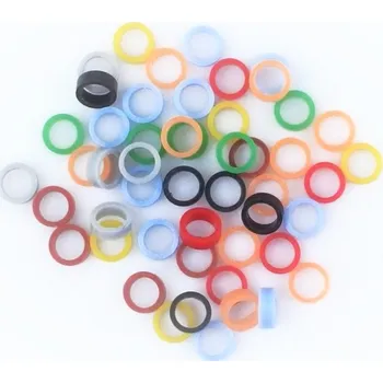 Dětské navlékací korálky PEDICE Silikonové rozlišovače nástrojů 50ks mix barev