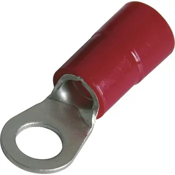 Kabelové oko 260910 Oko lisovací s izolací 10 mm2, M 12 červená, Haupa