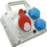 ROSP 3231 D (10010527.00) MiniRozvodnice zásuvková Praktik-IP54, 1x3253, 2x230V s držákem, SEZ