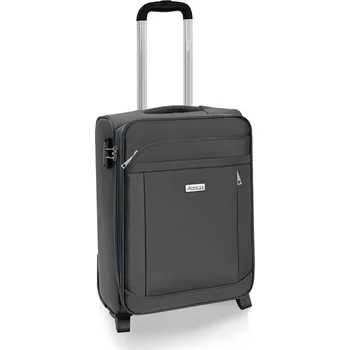 AVANCEA Textilní cestovní kufr GP8170 Dark grey 2W šedý S 54x38x25 cm