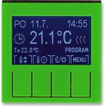 3292H-A10301 67 Termostat univerzální programovatelný, zelená/kouřová černá, ABB Levit