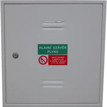 Rozvaděč PS/B Skříň plynoměrová bez zad lakovaná, bílá, KL Rozvaděče