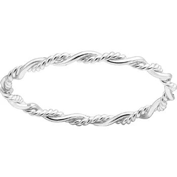 Prsten Stříbrný prstýnek TWIST kroucený 1 mm Velikost: 4/47-48 Ag 925/1000