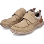 Pánská kožená polobotka 03058-64 Rieker béžová Barva: beige, Velikost: 42