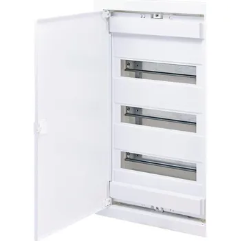 Rozvaděč 001101027 ECG42 Rozvodnice plastová pod omítku, plechová dvířka bílá, IP40, 36+6M, ETI