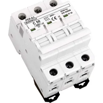 Jistič 02-3050C-PEP-6J Jistič PEP-6J (6 kA) 3P C 50A, Bonega