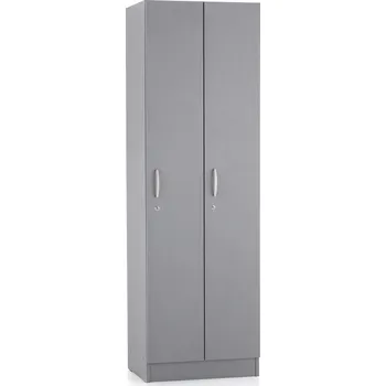 Šatní skříň Rauman Dřevěná šatní skříňka Visio LUX 60 x 42 x 190 cm 2 oddíly Barva: Šedá + doprava ZDARMA