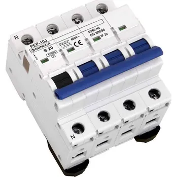 Jistič 03-403N20B-PEP-10J Jistič PEP-10J (10 kA) 3P+N B 20A, Bonega