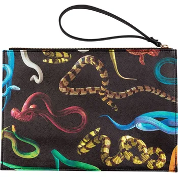 Taštička TOILETPAPER SNAKES Seletti 28 x 20 cm černá