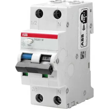 Jistič 2CSR275080R3105 DS201 M B10 AC300 Chránič s jističem 2P (1P+N), 10A, 300mA, B, 10kA, Typ: AC, ABB