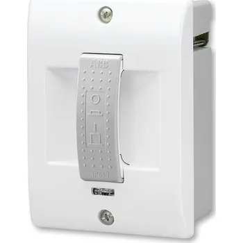 vypínač 3536N-C03252 12 Spínač stiskací PRESSTO, zapuštěný, se signal. doutnavkou, bílá/šedá, ABB