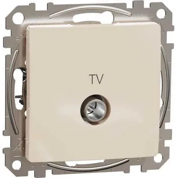 SDD112474 Zásuvka průběžná TV, 7dB, béžová, Schneider