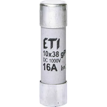 Autopojistky 002625081 Pojistka válcová CH10x38 gPV 16A/1000V DC, ETI