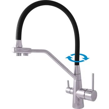 Vodovodní baterie RAV-SLEZÁK Slezák-RAV: Vodovodní baterie dřezová Seina SE918.5/10 Chrom flexi hadice 1/2''