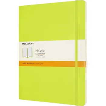 Zápisník Skicář MOLESKINE měkký linkovaný limetka XL