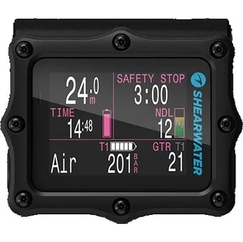 Potápěčský počítač Počítač potapěčský Shearwater Perdix 2 Ti / Ti Black, SHEARWATER 2 Ti Black
