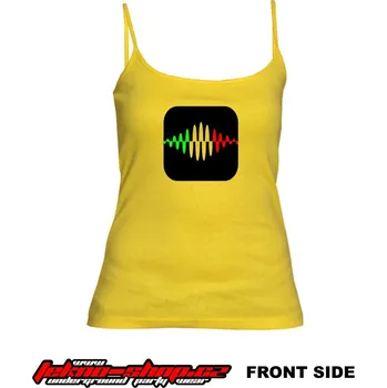 TEKNOSHOP RASTA VIBRATION dnb tílko s potiskem dámské XL červené