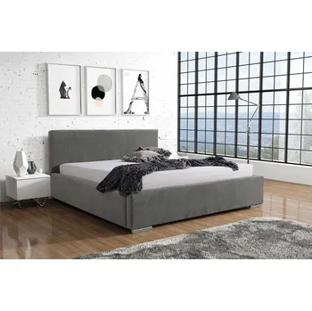 Postel Eka Čalouněná postel Shadow 90x200 cm Barva látky Trinity: (2309) Červená, Úložný prostor: Bez úložného prostoru