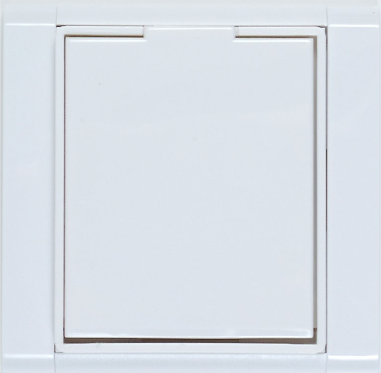 Centrální vysavače Praha - Zásuvka design ABB Time bílá/bílá s rámečkem