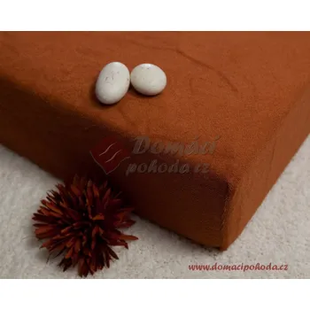 Prostěradlo Smolka | Prostěradlo do postýlky froté 60x120 - hnědá pálená